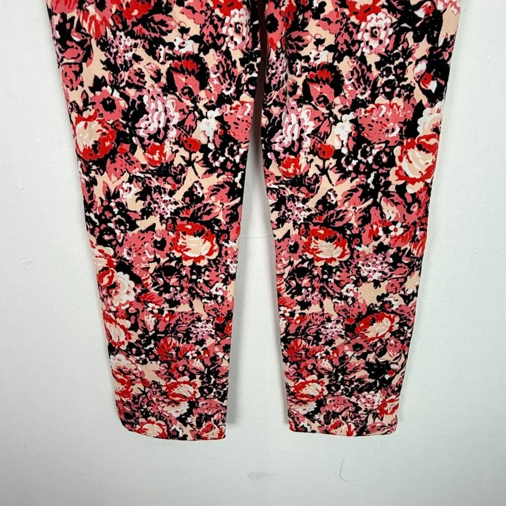 NWT Lysse High Waist Stretch Floral Print Ankle Pants Bold Garden Size XS NEW - Picture 9 of 10